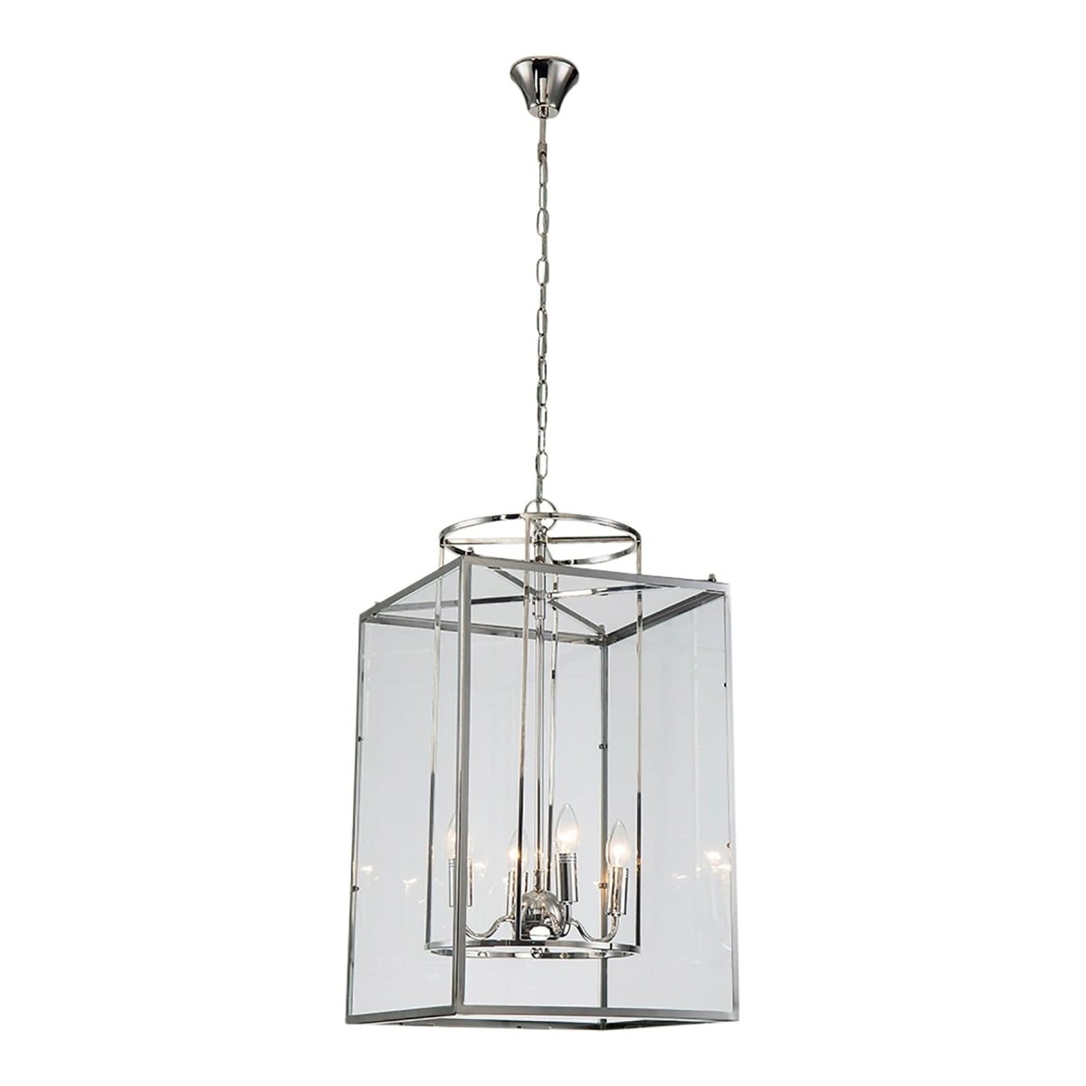 Lennox Four Light Pendant In NickelOne World CollectionsJK0629N- Grand Chandeliers