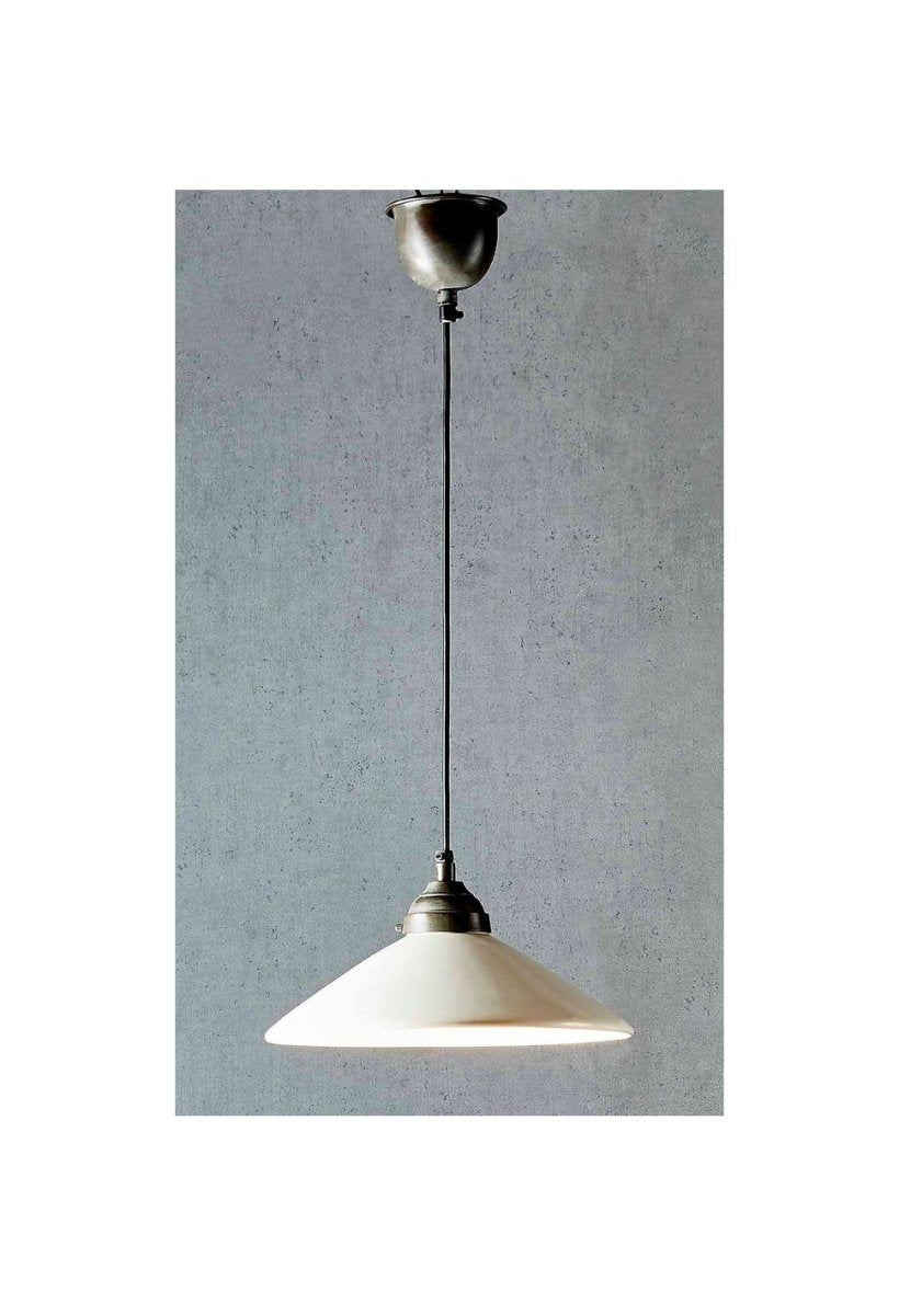 Newport Ceramic Dish Ceiling Pendant Large WhiteEmac & LawtonELPIM59747OW- Grand Chandeliers