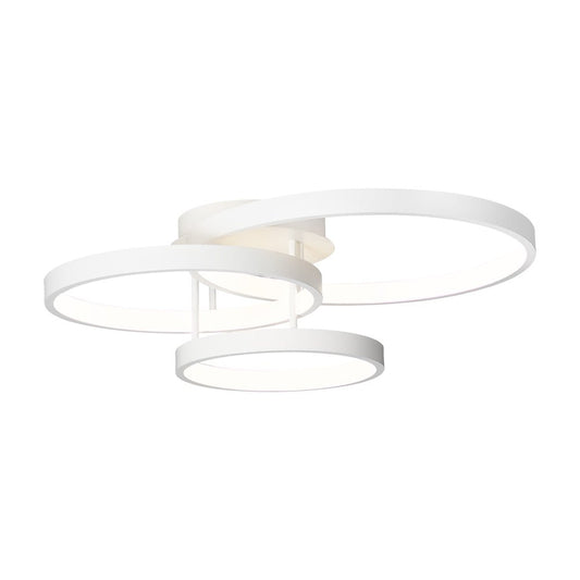Zola 3 Lights White Close To CeilingCougar LightingZOLA3WHT- Grand Chandeliers